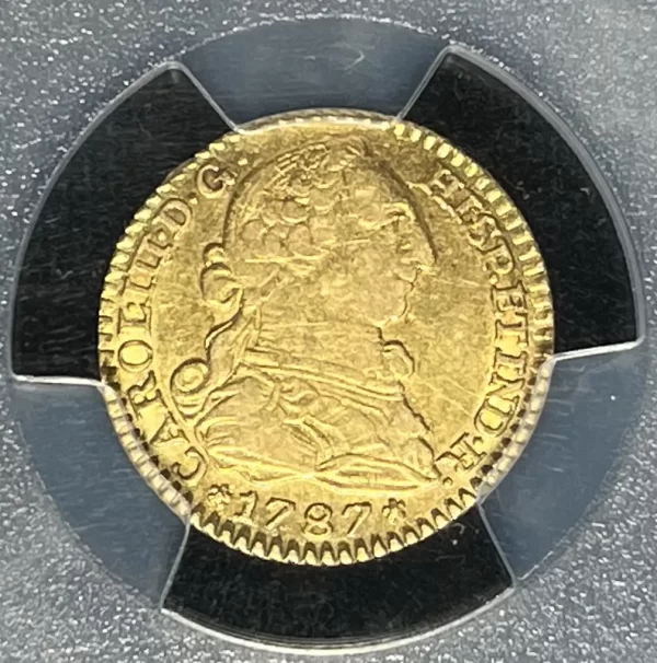 Spain 1787-M DV 1 Esc PCGS AU55