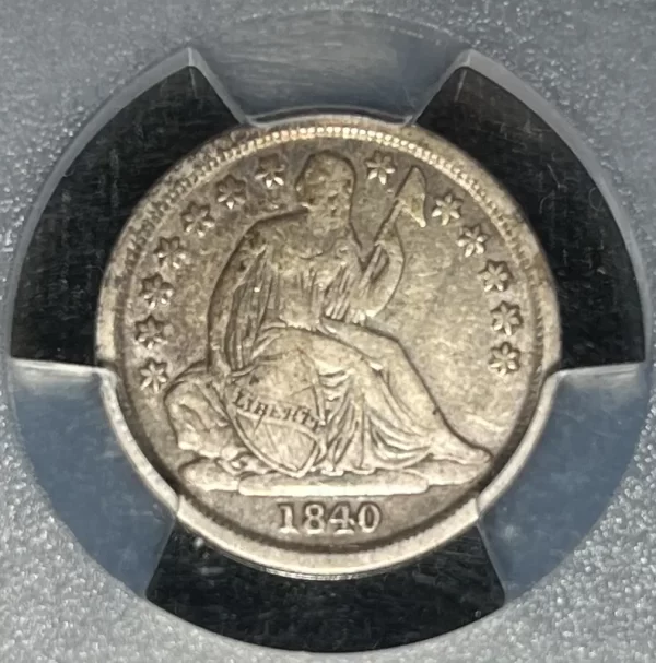 1840-O No Drapery 10c F-109 PCGS VF25