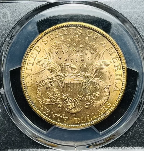 1878-P $20 PCGS MS61 - Imagen 2