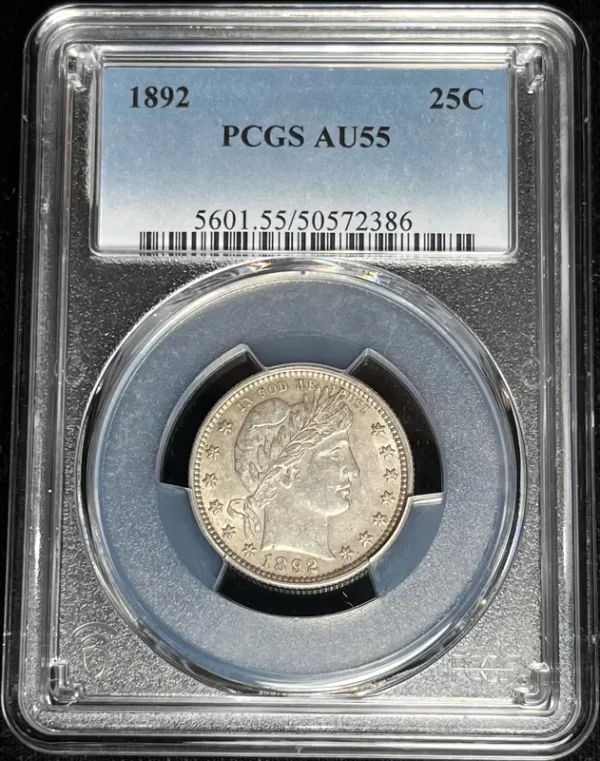1892-P 25c PCGS AU55 - Image 3