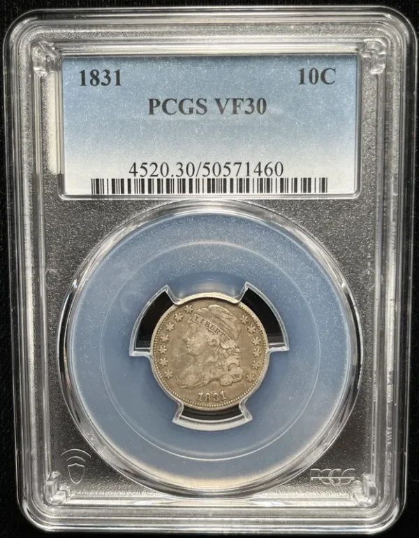 1831 10c PCGS VF30 JR-6 - Image 6