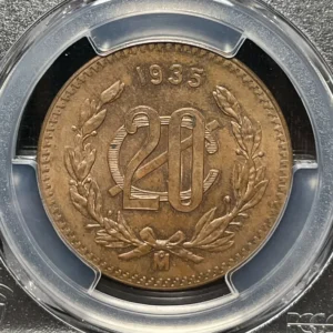 Mexico 1935 20 Centavos PCGS MS63BN