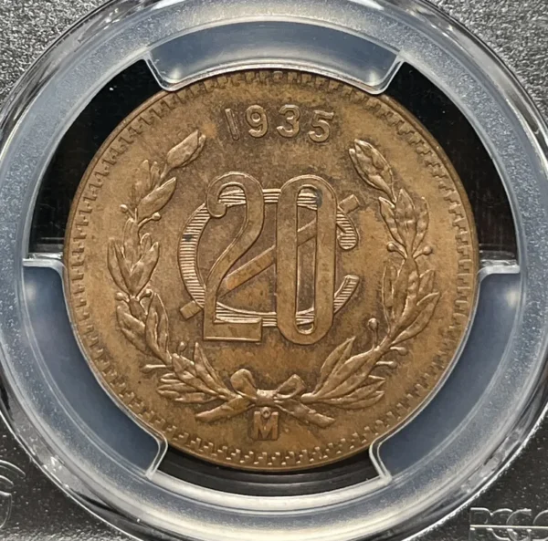 Mexico 1935 20 Centavos PCGS MS63BN