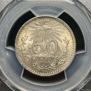 Mexico 1919 50 Centavos PCGS MS63