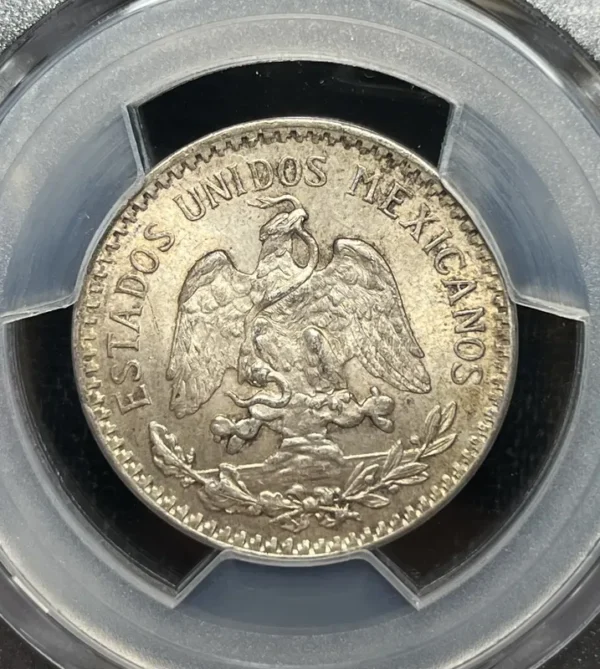 Mexico 1919 50 Centavos PCGS MS63 - Imagen 2