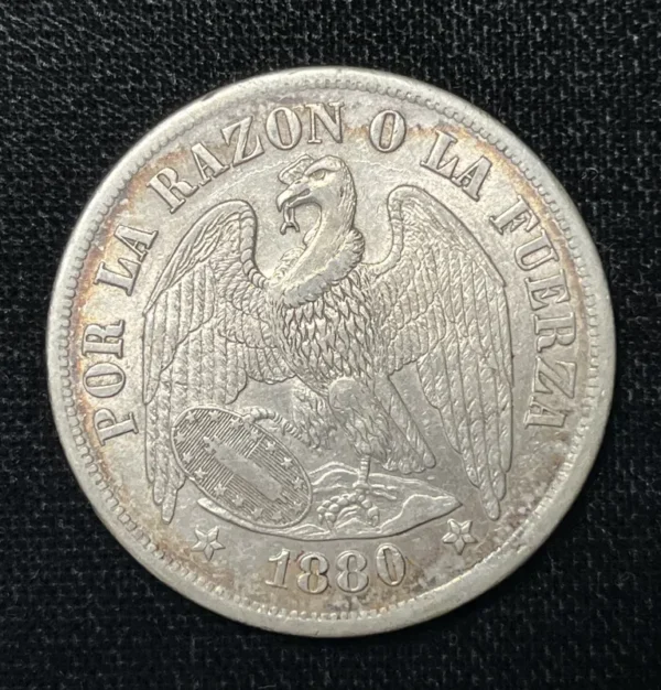 Chile 1880 1 Peso Condor CH AU