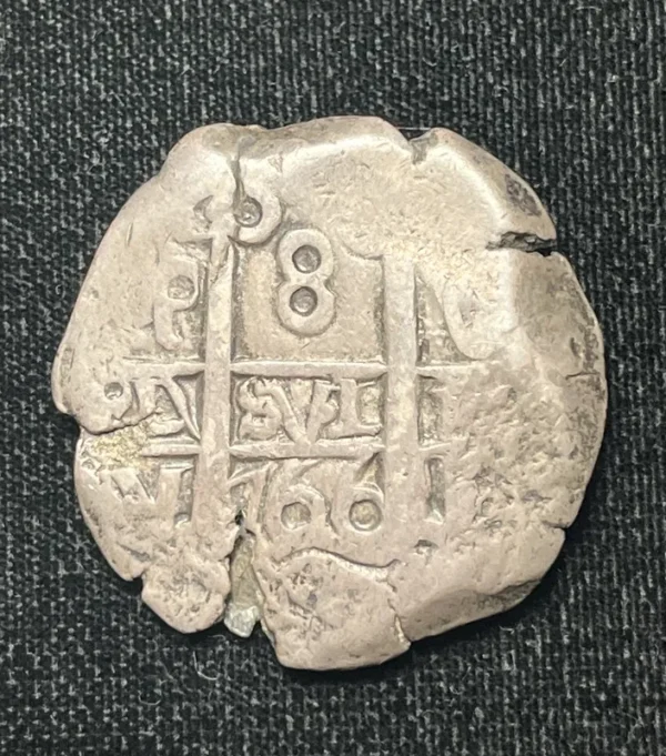 Bolivia  1766 Potosi V/Y 8 Reales XF+
