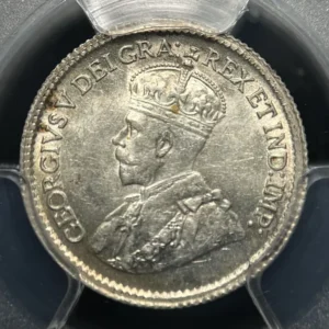 Canada 1920 5 Cents PCGS MS62