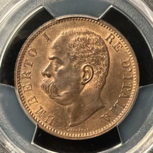Italy 1894 BI 10 Centesimi PCGS MS64RB
