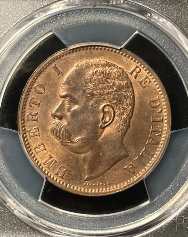 Italy 1894 BI 10 Centesimi PCGS MS64RB