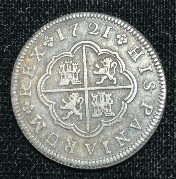 Spain 1721 Segovia, F 2 Reales CH XF